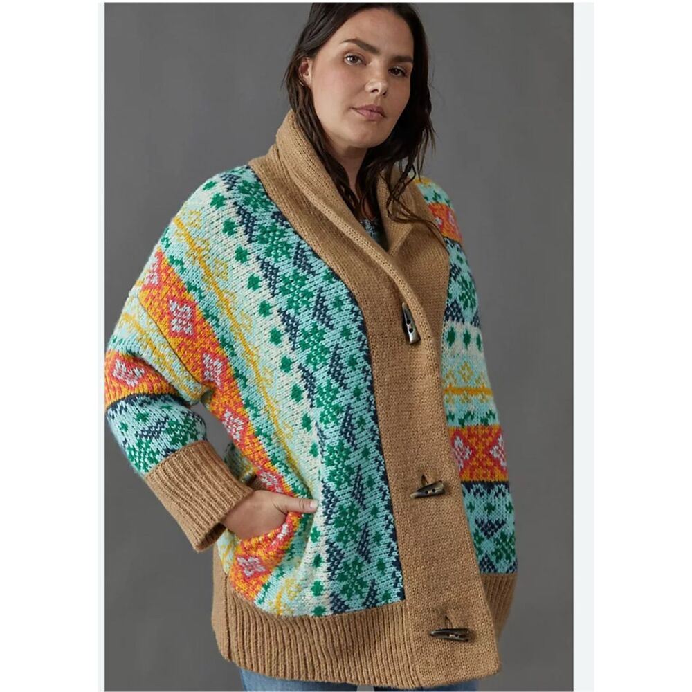 Anthropologie Carlotta shawl sweater large